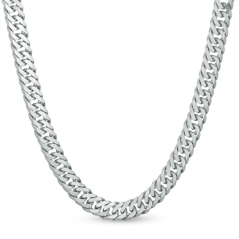 120 Gauge Cuban Curb Chain Necklace in Sterling Silver - 24"