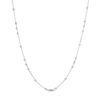 Thumbnail Image 0 of Bead Station Chain Necklace in Sterling Silver - 18"