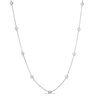 Thumbnail Image 0 of Diamond-Cut Hollow Bead Station Necklace in Sterling Silver