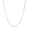 Thumbnail Image 0 of 035 Gauge Diamond-Cut and Hammered Valentino Chain Necklace in Sterling Silver - 18"