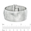 Thumbnail Image 1 of 20mm Cubetto Omega Chain Bracelet in Sterling Silver - 7.5"