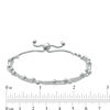 Thumbnail Image 1 of Diamond-Cut Bead Multi-Strand Bolo Bracelet in Sterling Silver - 9.25"