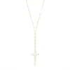 Thumbnail Image 0 of Made in Italy Cross "Y" Necklace in 10K Gold - 22"