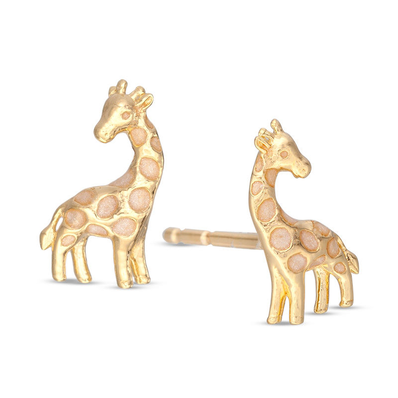 Giraffe Studs Giraffe Earrings Sterling Silver Studs Animal Studs
