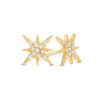 Thumbnail Image 0 of Cubic Zirconia Eight-Point Star Stud Earrings in 10K Gold