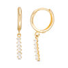 Thumbnail Image 0 of Cubic Zirconia Linear Drop Earrings in 10K Gold