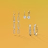 Thumbnail Image 1 of 6mm Cubic Zirconia Dangle Drop Earrings in 10K Solid Gold