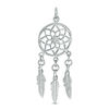 Thumbnail Image 0 of Polished Dream Catcher Necklace Charm in Sterling Silver