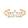 Thumbnail Image 0 of Adjustable Marquise Cubic Zirconia Seven Stone Toe Ring in 10K Gold