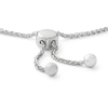 Thumbnail Image 1 of 6mm Cubic Zirconia Frame Station Bolo Bracelet in Sterling Silver - 9"