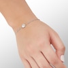 Thumbnail Image 2 of 6mm Cubic Zirconia Frame Station Bolo Bracelet in Sterling Silver - 9"