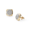 Thumbnail Image 0 of 1/5 CT. T.W. Composite Diamond Tiered Frame Cushion Stud Earrings in 10K Gold