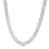 Thumbnail Image 0 of 150 Gauge Diamond-Cut Cat's Eye Curb Chain Necklace in Sterling Silver - 22"
