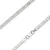 Thumbnail Image 0 of 040 Gauge Diamond-Cut Herringbone Chain Necklace in Sterling Silver - 18"