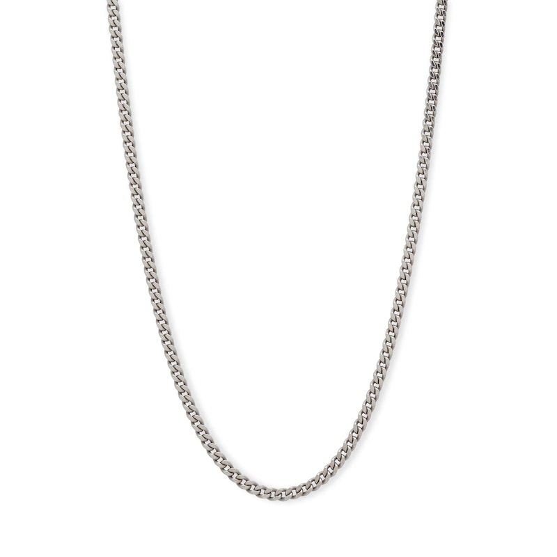 Made in Italy 060 Gauge Curb Chain Necklace in Sterling Silver - 20"
