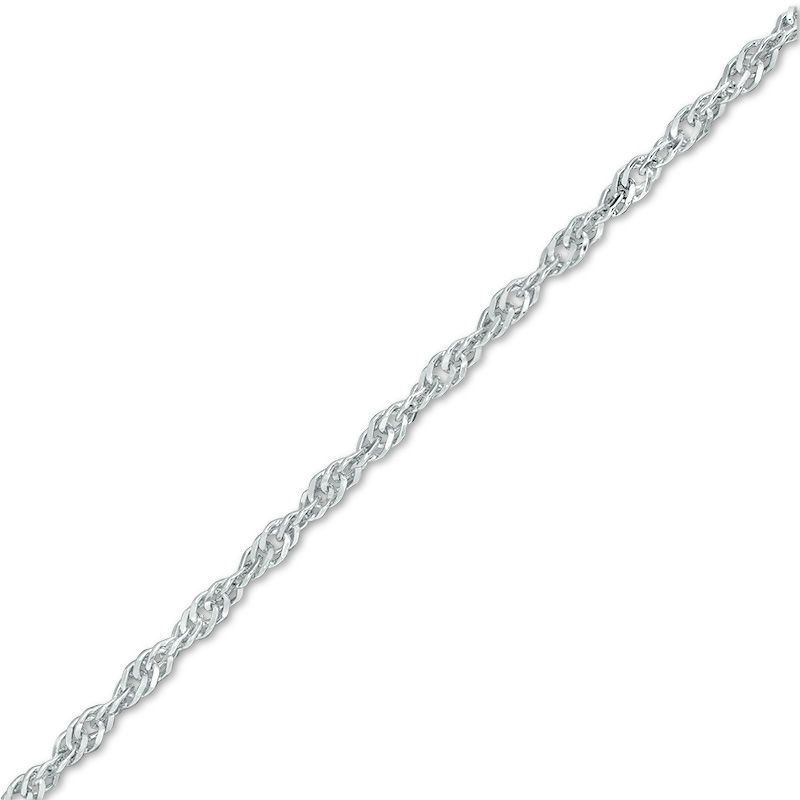 050 Gauge Singapore Chain Bracelet in Sterling Silver - 7.5"
