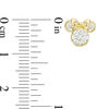 Thumbnail Image 1 of Child's Cubic Zirconia ©Disney Minnie Mouse Stud Earrings in 10K Gold