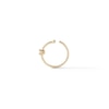 Thumbnail Image 1 of 14K Solid Gold Diamond Accent Solitaire Nose Hoop - 20G 5/16"