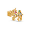 Thumbnail Image 0 of 019 Gauge Multi-Color Cubic Zirconia Beaded Unicorn Cartilage Barbell in 14K Gold