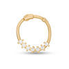 Thumbnail Image 0 of 14K Solid Gold CZ Seven Stone Hoop - 20G 3/8"