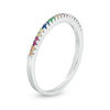 Thumbnail Image 1 of Multi-Color Cubic Zirconia Ring in Sterling Silver - Size 7