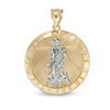 Thumbnail Image 0 of Saint Lazarus Medallion Necklace Charm in 10K Gold