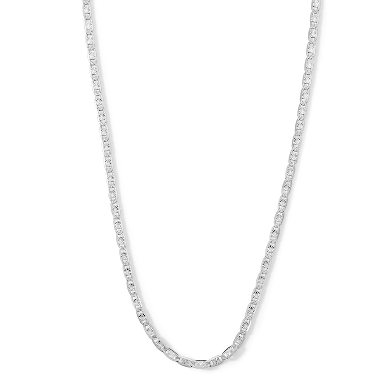 Made in Italy 080 Gauge Valentino Necklace in Solid Sterling Silver - 20"