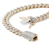 Thumbnail Image 1 of 1 CT. T.W. Diamond Pavé Curb Link Bracelet in Sterling Silver with 14K Gold Plate - 8.75"