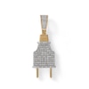 Thumbnail Image 0 of 1/5 CT. T.W. Diamond Electrical Plug Necklace Charm in 10K Gold