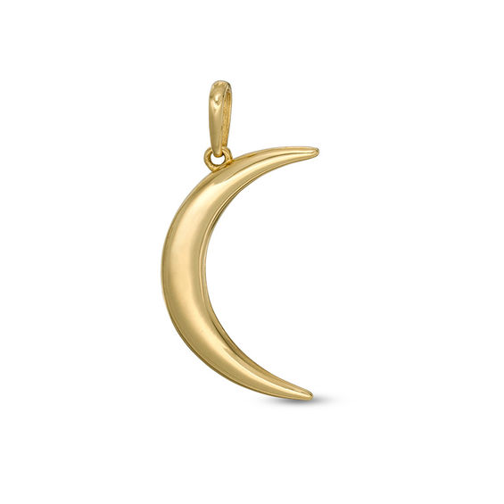 Half moon charm pendant Rose Gold Crescent Moon Gold Crescent Moon Charm Pendant- Choose Sterling Silver Moon Charm 365 Tusk Charm