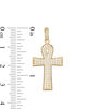 Thumbnail Image 1 of Cubic Zirconia Ankh Cross Necklace Charm in 10K Gold