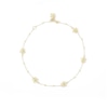 Thumbnail Image 1 of Puff Star and Bead Station Anklet in 10K Solid Gold - 10"