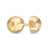 Thumbnail Image 0 of 7mm Diamond-Cut Button Stud Earring in 10K Gold
