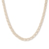 Thumbnail Image 0 of Made in Italy Oval Cubic Zirconia Mesh Chain Necklace in 10K Solid Gold