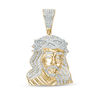 Thumbnail Image 0 of 1/2 CT. T.W. Diamond Jesus Head Necklace Charm in 10K Gold