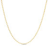 Thumbnail Image 0 of 040 Gauge Diamond-Cut Oval Link Chain Necklace in 10K Gold - 18"