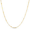 Thumbnail Image 0 of 040 Gauge Multi-Finish Flat-Link and Forzatina Cable Chain Necklace in 10K Gold - 18"