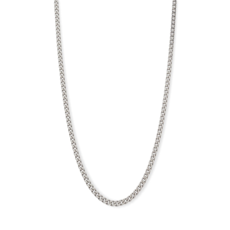 Made in Italy 060 Gauge Curb Chain Necklace in Solid Sterling Silver - 22"