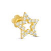 Thumbnail Image 0 of 019 Gauge Cubic Zirconia Star Outline Cartilage Barbell in 14K Gold