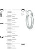 Thumbnail Image 1 of 13mm Huggie Hoop Earrings in 14K Tube Hollow White Gold