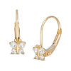 Thumbnail Image 0 of Child's Cubic Zirconia Butterfly Drop Earrings in 14K Gold