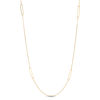 Thumbnail Image 0 of Diamond-Cut Long Oval Link Station Necklace in 10K Gold - 36"