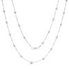 Thumbnail Image 0 of Polished Bead Station Necklace in Sterling Silver - 30"