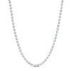 Thumbnail Image 0 of 400 Gauge Diamond-Cut Bead Chain Necklace in Sterling Silver - 22"