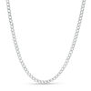 Thumbnail Image 0 of Made in Italy 080 Gauge Curb Chain Necklace in 10K Hollow White Gold - 24"