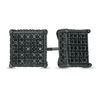 Thumbnail Image 0 of 1/4 CT. T.W. Black Diamond Square Stud Earrings in Sterling Silver with Black Rhodium - XL Post