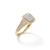 Thumbnail Image 1 of 1 CT. T.W. Composite Diamond Cushion Frame Engagement Ring in 10K Gold
