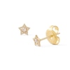 Thumbnail Image 0 of Cubic Zirconia Star Stud Piercing Earrings in 14K Gold