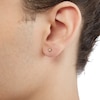 Thumbnail Image 3 of Cubic Zirconia Star Stud Piercing Earrings in 14K Gold