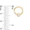 Thumbnail Image 1 of 10K Solid Gold CZ Captive Bead Ring - 18G